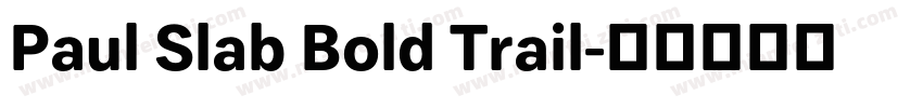 Paul Slab Bold Trail字体转换